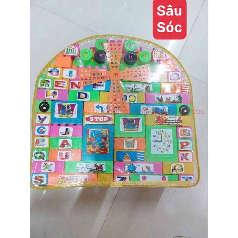 Bộ balo xếp hình cối xay gió phát triển trí tuệ cho bé