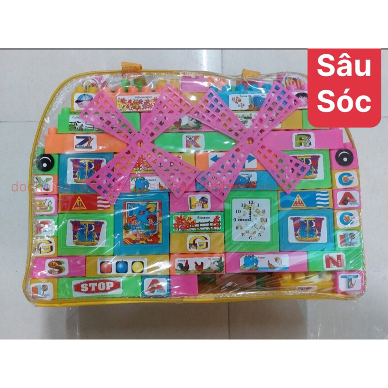 Bộ balo xếp hình cối xay gió phát triển trí tuệ cho bé