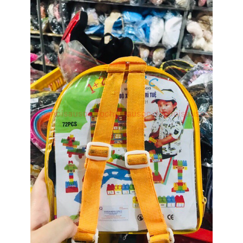 Bộ balo xếp hình cối xay gió phát triển trí tuệ cho bé