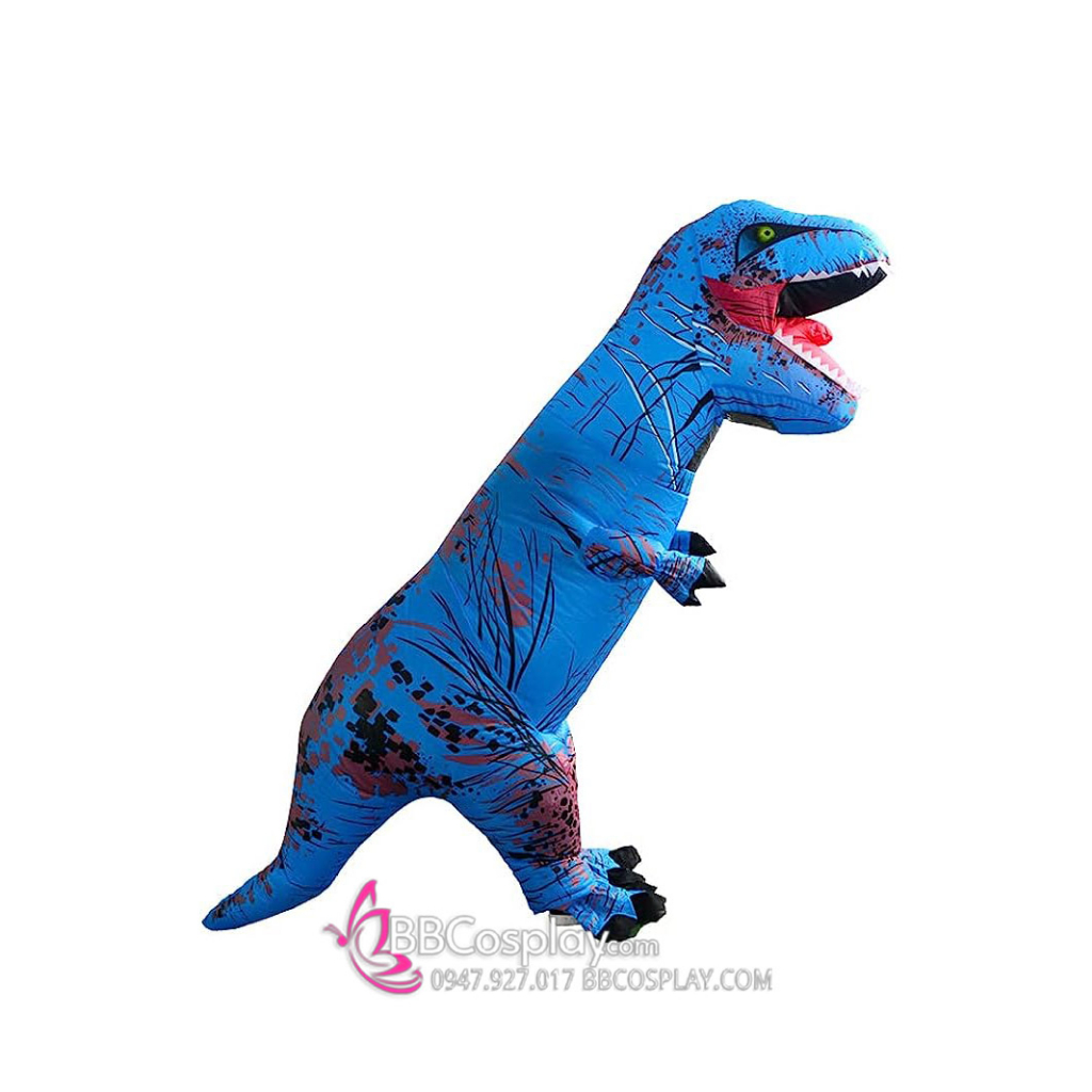 Mascot Khủng Long Xanh Bơm Hơi - 15993