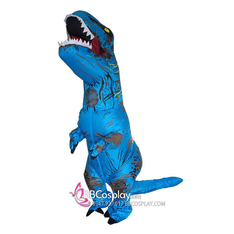 Mascot Khủng Long Xanh Bơm Hơi - 15993