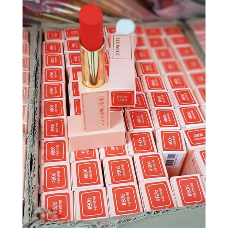 Son Coringco Momo Chu Bonny mẫu mới B06 Cam Chính Hãng Hàn Quốc