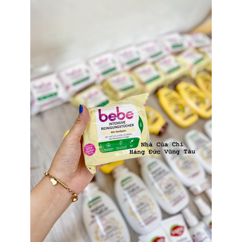 Khăn giấy tẩy trang Bebe - hàng Đức