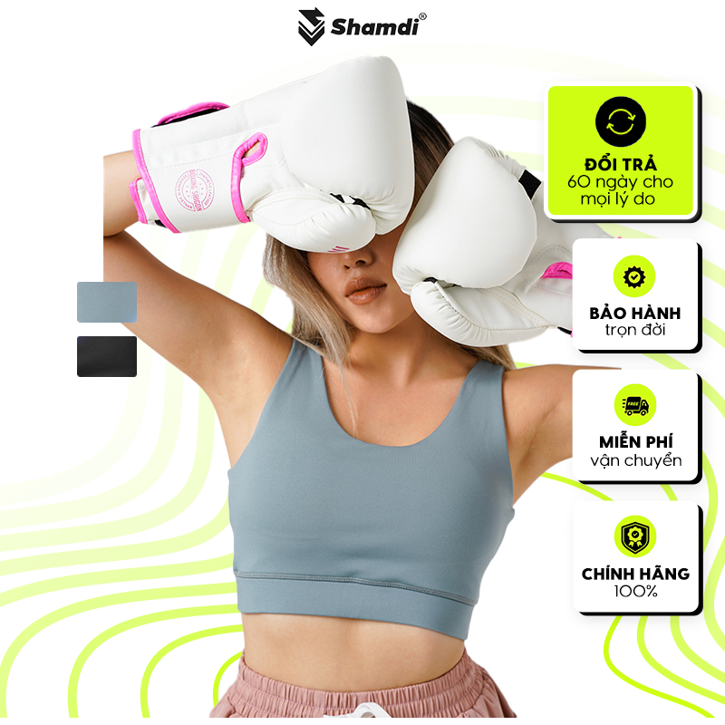 Áo Bra Nữ Thể Thao SHAMDI Soft Nâng Vòng Ngực, Chất Thun Mềm Mại, Co Giãn 4 Chiều, Thấm Hút Mồ Hôi, Thoáng Mát - SD1156