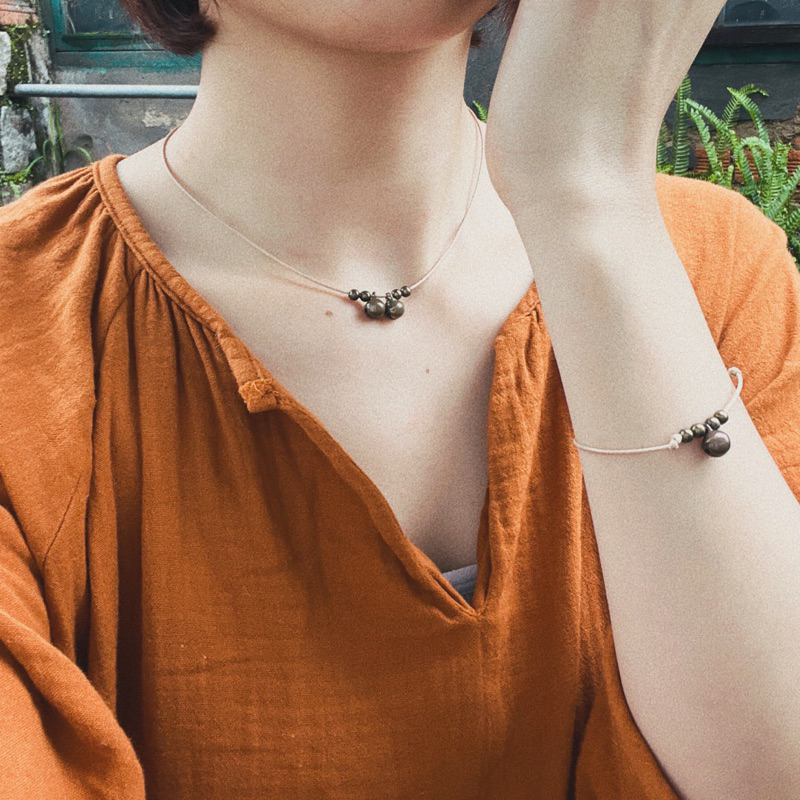 Vòng Maru - vòng cổ / dây chuyền và vòng tay chuông mix hạt