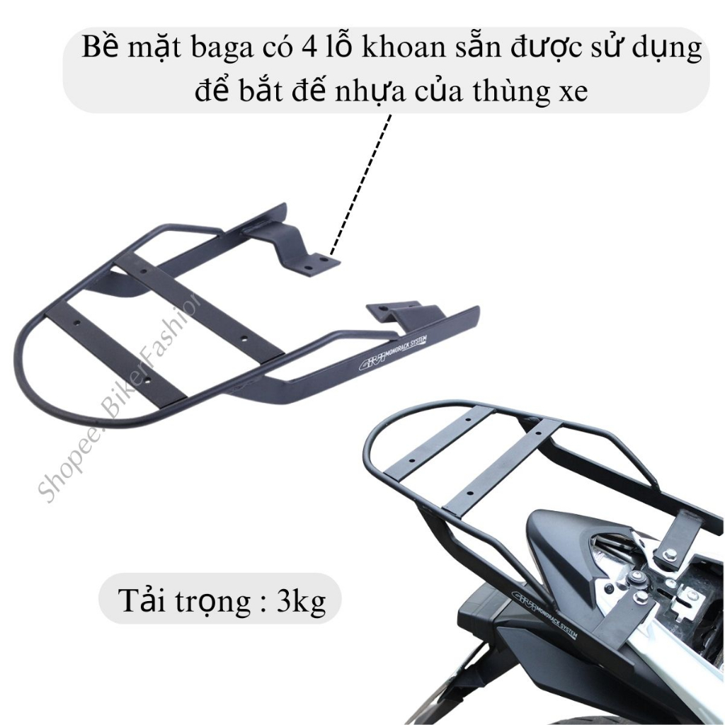 Baga Givi MV cho các dòng xe hàng givi chính hãng bảo hành 2 năm, mới 100%