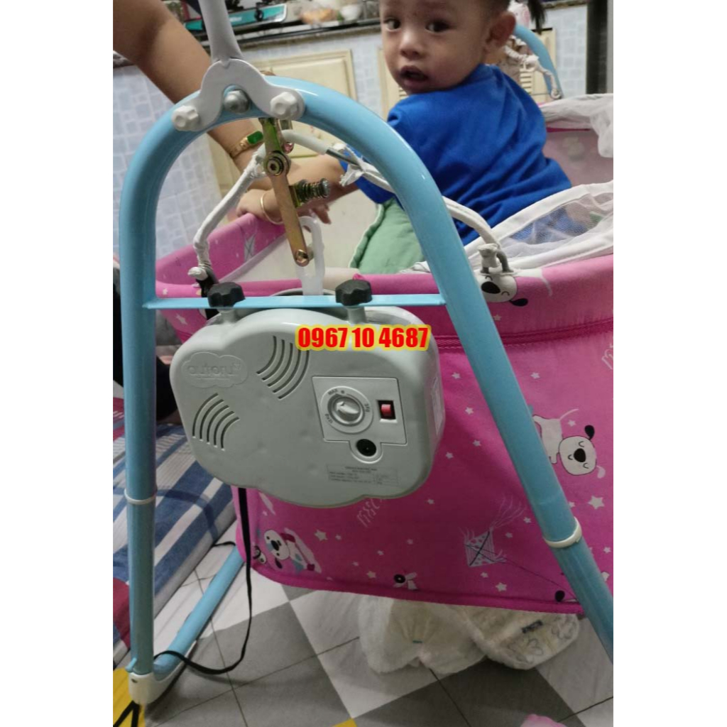 Hộp máy đưa nôi điện tự động Autoru mẫu mới 2023 - Vinanoi - Bảo hành 12 tháng