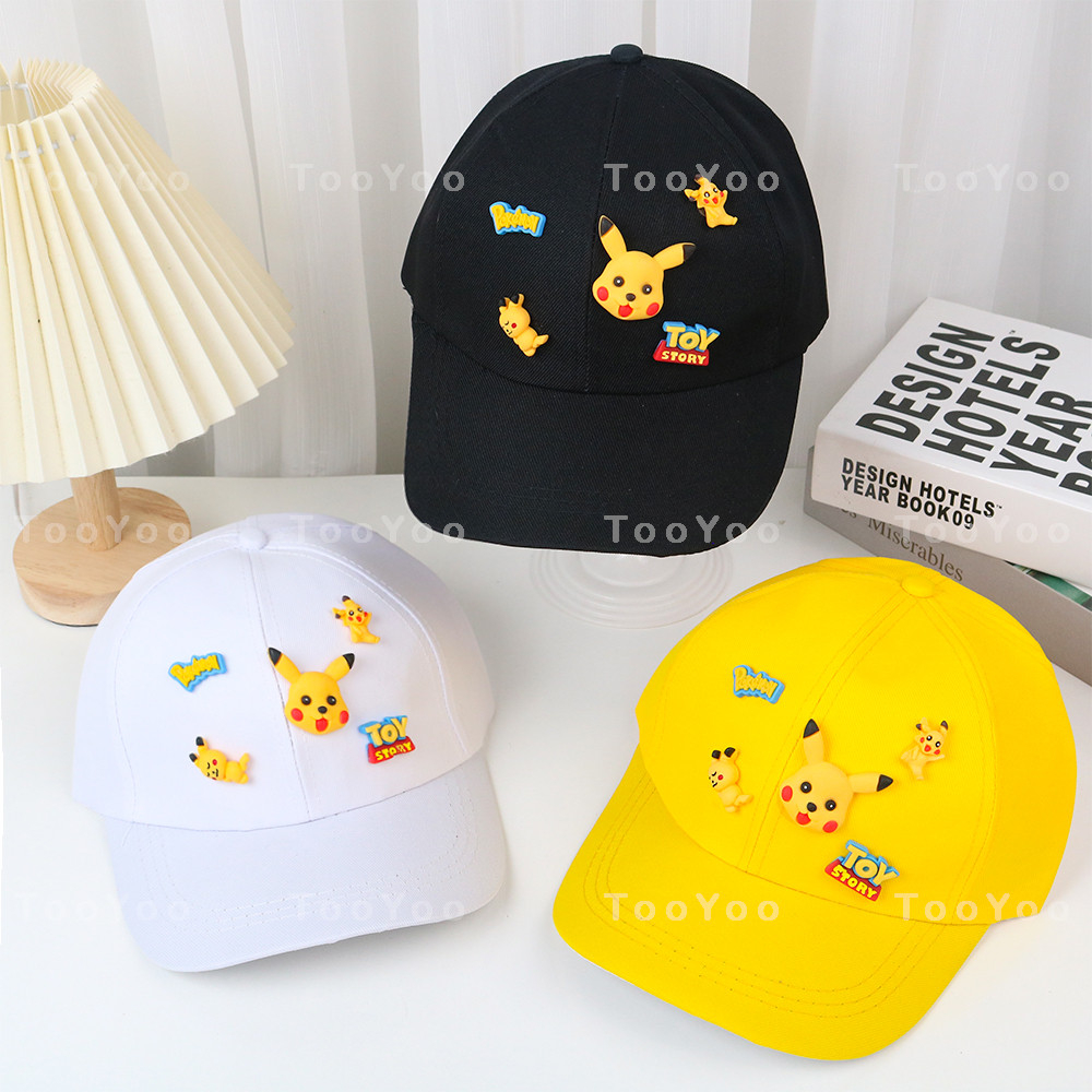 Mũ kết lưỡi trai Pikachu đính charm dễ thương cute TooYoo BK00148