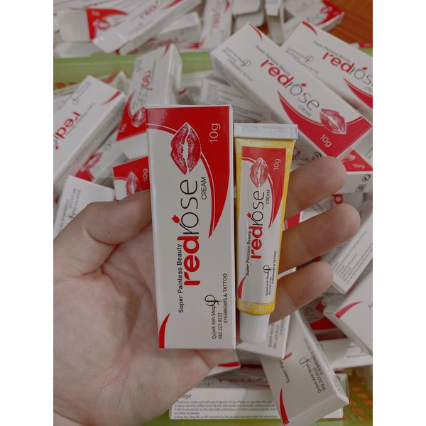 Tuýp Red Rose hỗ trợ Ủ dưỡng Môi Mày Mi spa