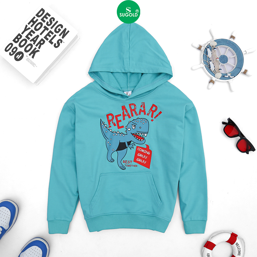 Áo hoodie trẻ em THE LA Store chất Vải da cá 100% coton cao cấp cho bé 15-45kg RZM11