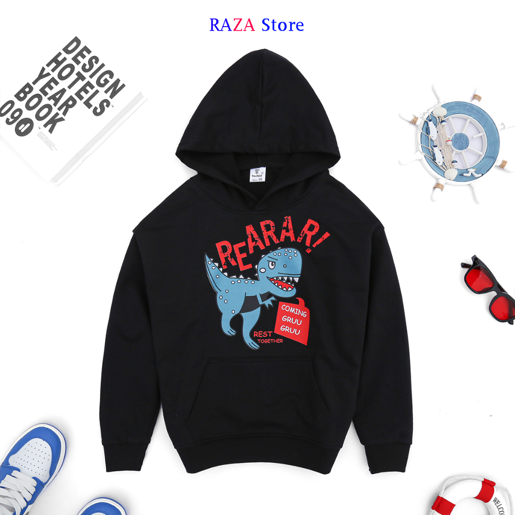 Áo hoodie trẻ em THE LA Store chất Vải da cá 100% coton cao cấp cho bé 15-45kg RZM11