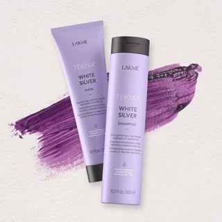 Dầu gội cho tóc rất sáng hoặc bạc Lakme White Silver Shampoo 300ml NEW 2020