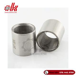Măng song inox 304 - Nối 2 đầu ren trong