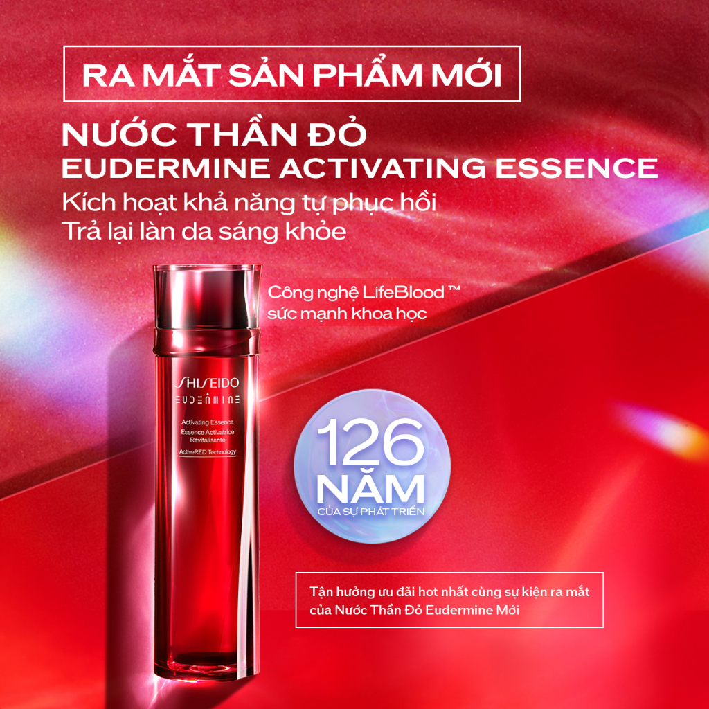 Nước thần đỏ Shiseido Eudermine Activating Essence 145ml