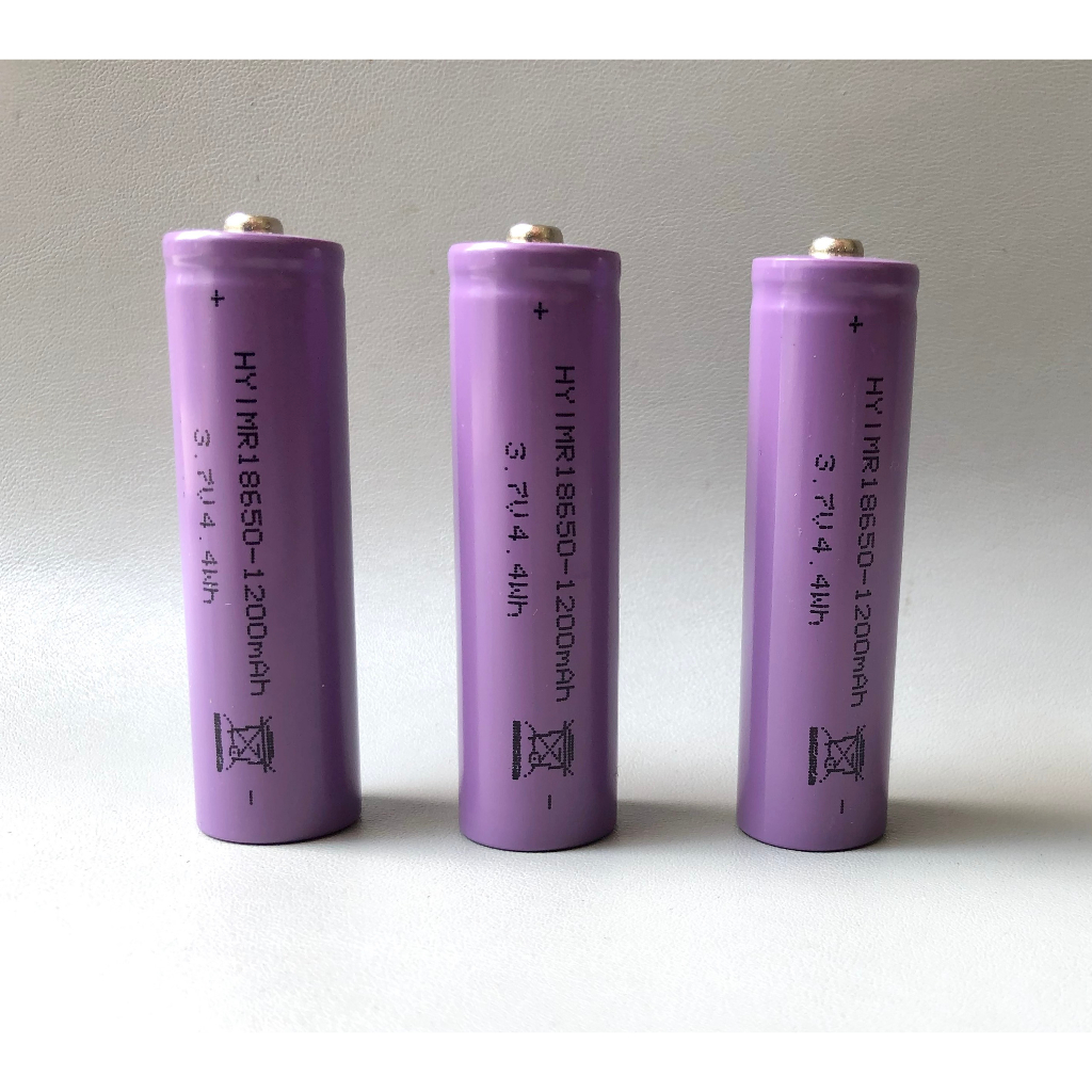 Pin Sạc Lithium 18650 3.7V 1200mAh 500 lần nạp