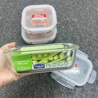 Bộ 3 món thủy tinh cao cấp Lock&Lock