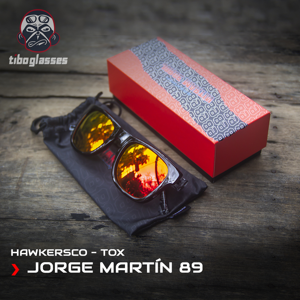 Kính mát JORGE MARTÍN X HAWKERS - TOX 54-16 - đỏ cam