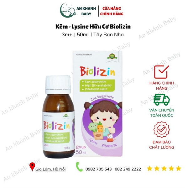 Kẽm hữu cơ Biolizin Aplicaps by clover 50ml 1 lọ