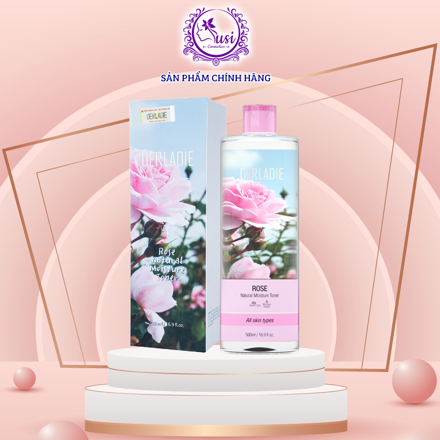 Nước Hoa Hồng Derladie Rose Natural Moisture Toner 500ml