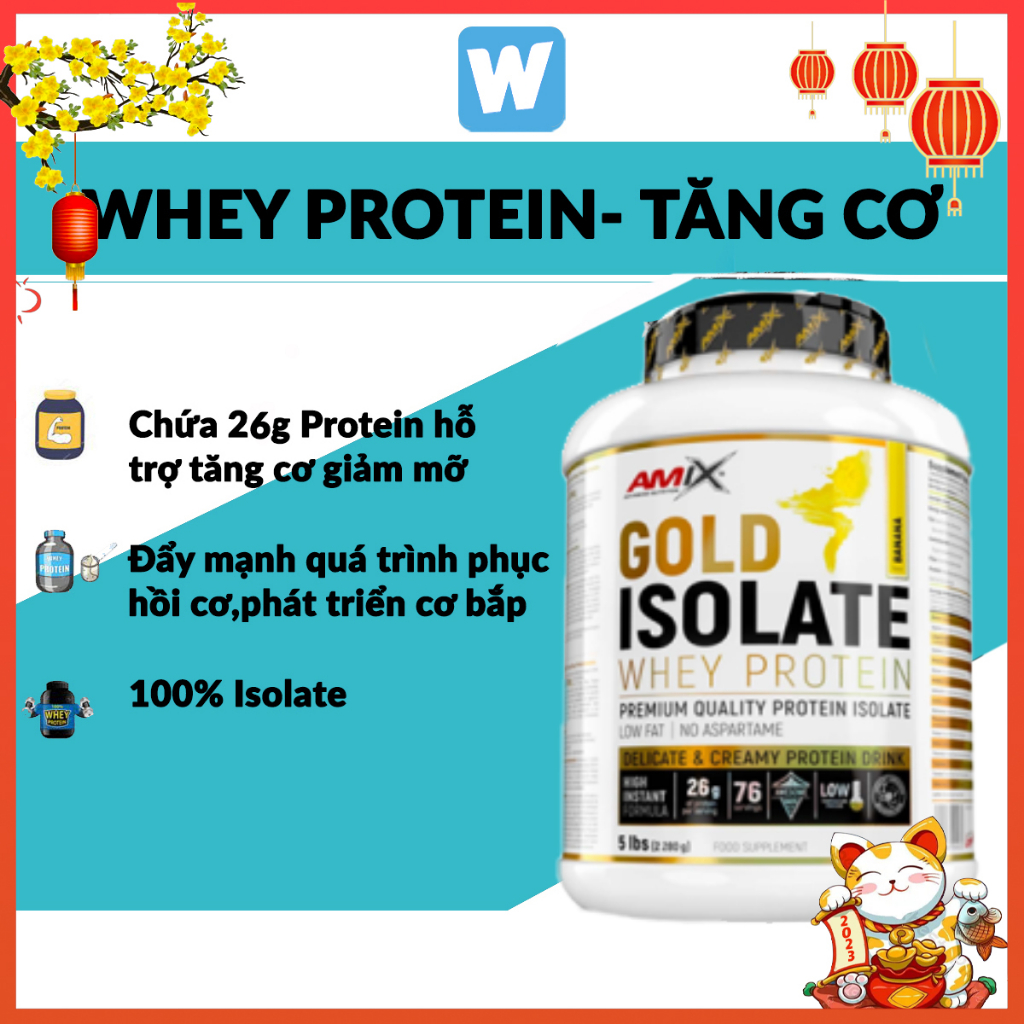 Amix Advanced Nutrition GOLD ISOLATE WHEY PROTEIN 5lbs