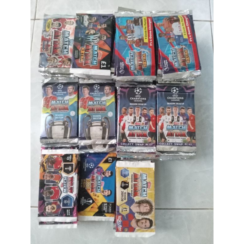 Pack custom thẻ cầu thủ match attax