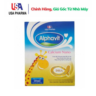 Alphavit Calcium Nano Tăng Cường Canxi Cho Hệ Xương Chắc Khỏe - Hộp 20 Ống