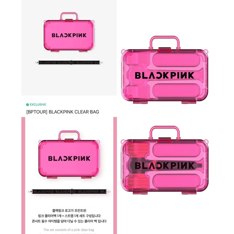 Vali đựng Light Stick Blackpink - Clear Bag BP TOUR