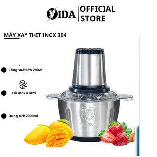 Máy xay thịt đa năng - xay tỏi ớt xay thịt, máy xay thịt đa năng xay sinh tố ngũ cốc dung tích 2l sp001801