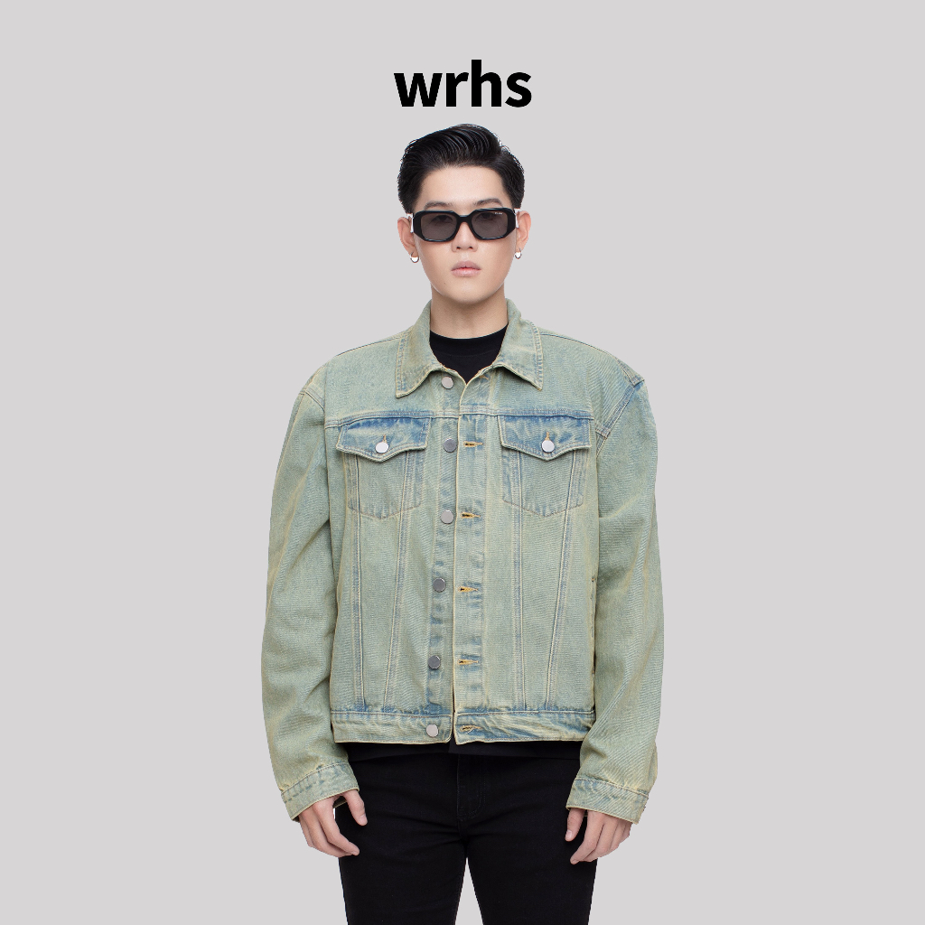 WRHS - Áo Khoác Jeans Unisex Form Oversize