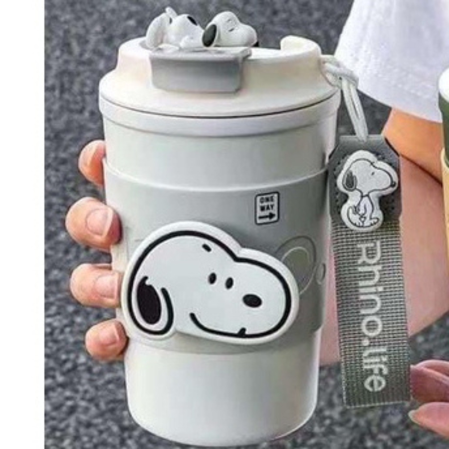 Cốc Giữ Nhiệt Hình Cún Snoopy, Bình Giữ Nhiệt Cute, Ly Giữ Nhiệt 8 Tiếng, Kèm Sticker Siêu Đáng Yêu | BigBuy360 - bigbuy360.vn