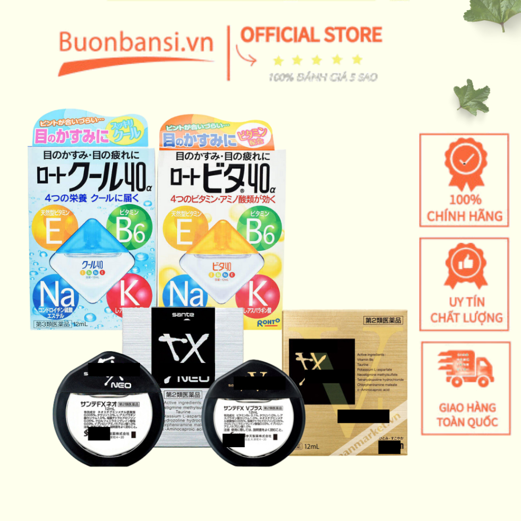 Dung Dịch Nhỏ Mắt Vitamin Rohto Nội Địa Nhật Bản