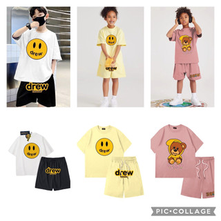 Bộ cotton cho bé DREWW xuất dư xịn, thời trang phong cách mùa Hè, Shopbena