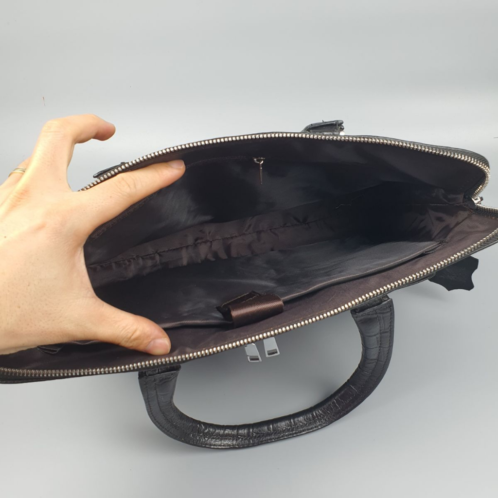 [Da thật] Túi công sở nam da bò thật vân cá sấu CD301 (Đen) - 100% da bò thật, BH 3 năm | BigBuy360 - bigbuy360.vn