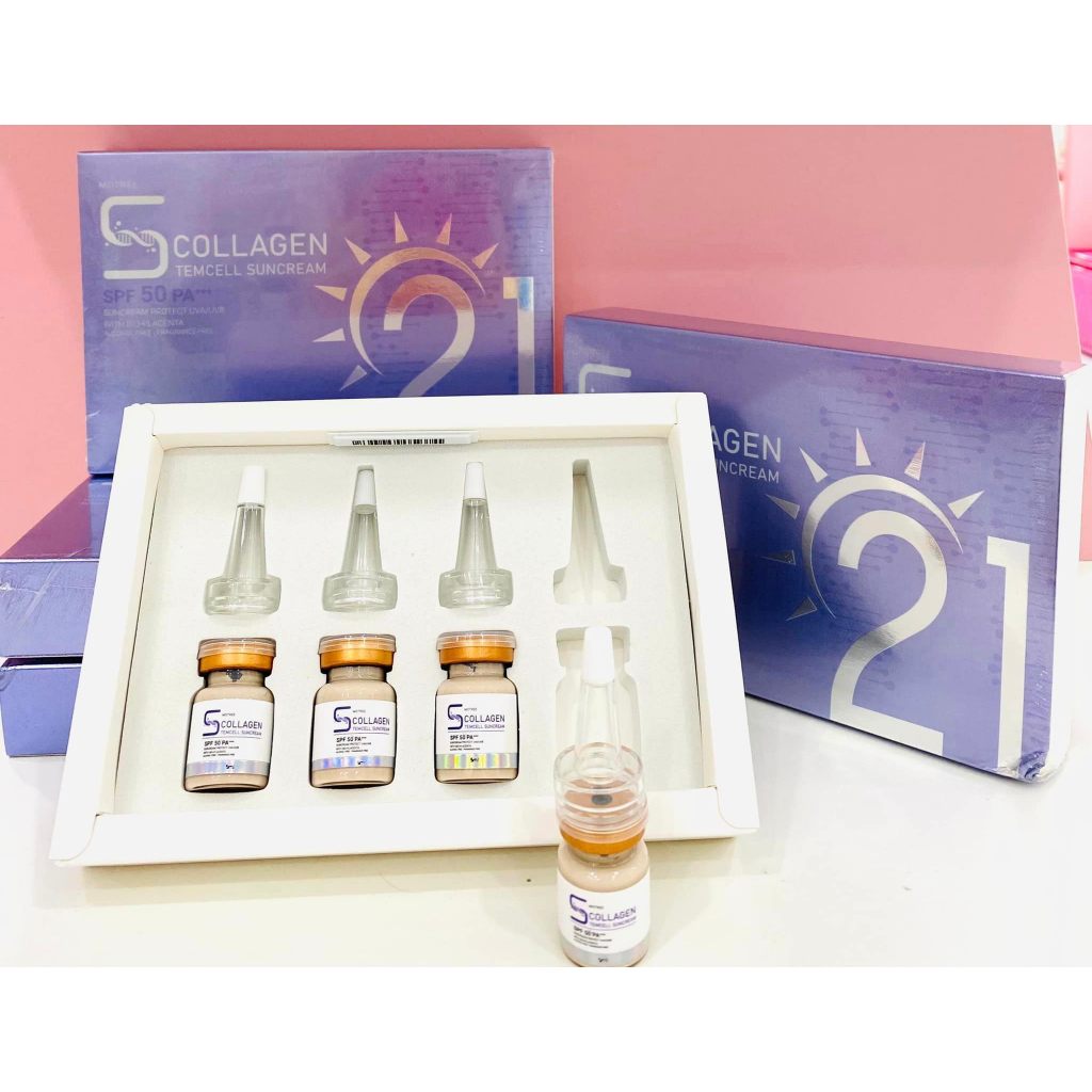 (Tặng tẩy tráng + mặt nạ) Serum Chống Nắng Tế Bào Gốc 21 giờ 5 in 1 Motree