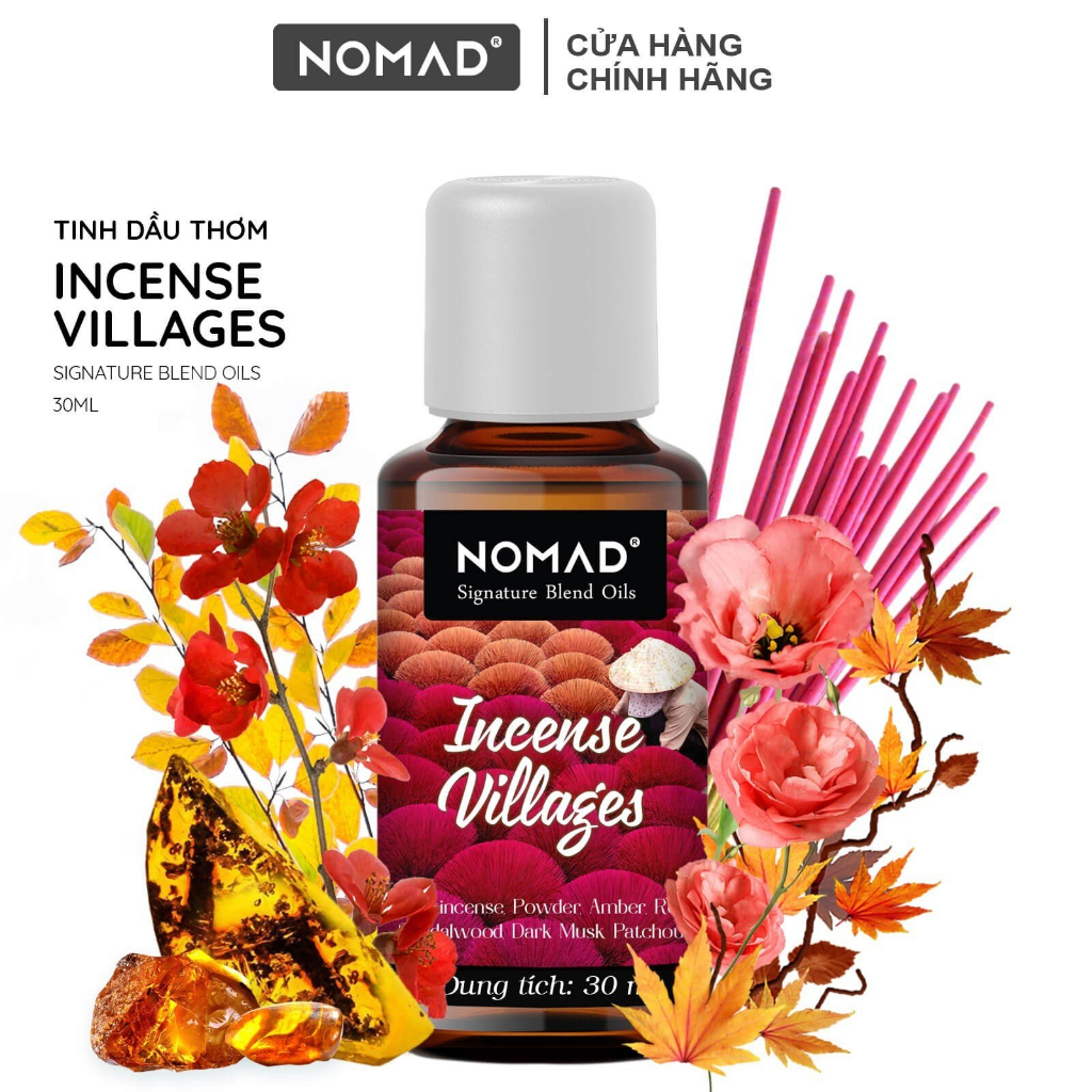 Tinh Dầu Thơm Hương Nhang Trầm Hương Nomad Signature Blend Oils - Incense Villages