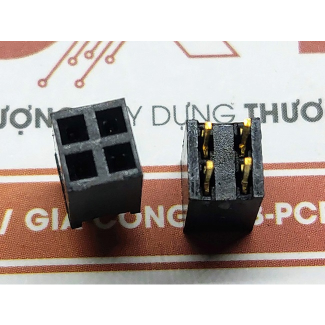 Jump cái đôi 2x2P 2.54mm chân thẳng