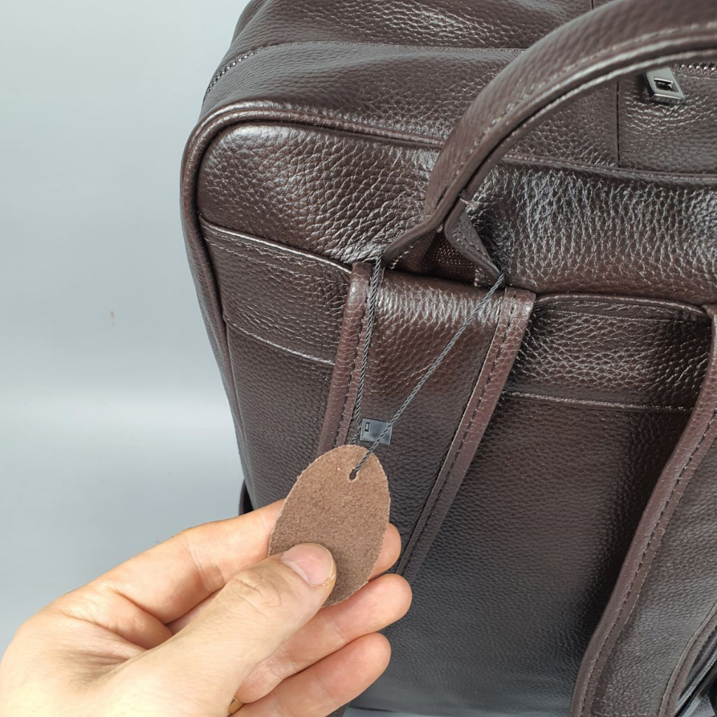 Balo da bò nam; Ba lô nam da bò thật BP407  - 100% da thật, BH 3 năm