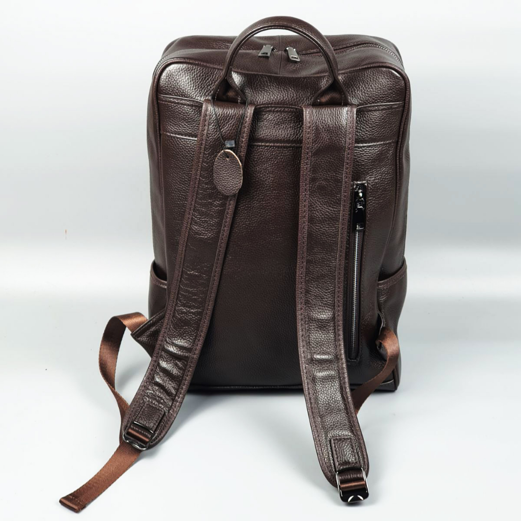 Balo da bò nam; Ba lô nam da bò thật BP407  - 100% da thật, BH 3 năm