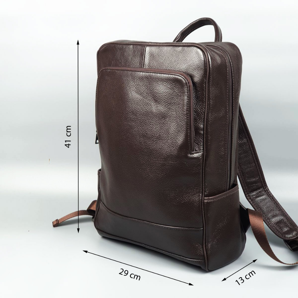 Balo da bò nam; Ba lô nam da bò thật BP407  - 100% da thật, BH 3 năm