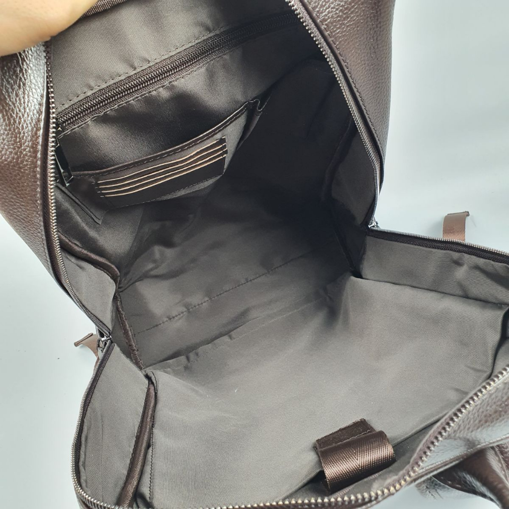 Balo da bò nam; Ba lô nam da bò thật BP407  - 100% da thật, BH 3 năm