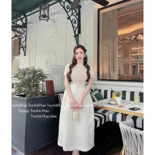 ĐẦM MIDI REN NGỰC (KÈM VIDEO HÌNH THẬT)