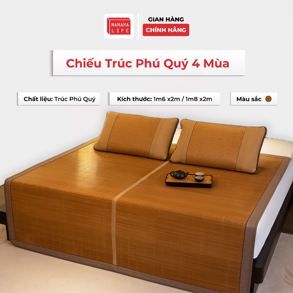 Set Chiếu Trúc Phú Quý Nanara Life Thông Thoáng, Bền Chắc, Sử Dụng 4 Mùa