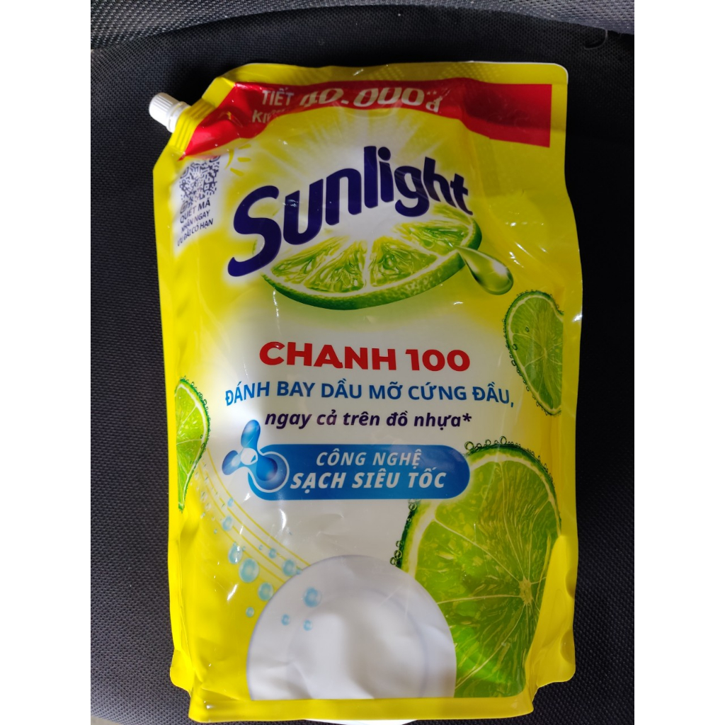 Nước rửa chén Sunlight chanh 100 mới đánh bay dầu mỡ cứng đầu túi 2.6kg/3.5kg