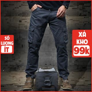 Quần túi hộp nam DUVA ống đứng vải kaki giặt mềm mặc rất thoải mái, không bai màu QKK09