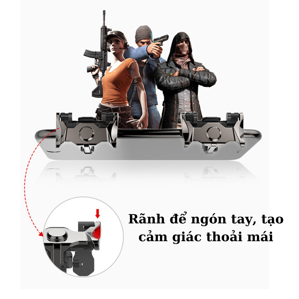 Nút bấm chơi game PUBG nút hỗ trợ bắn 4 ngón thao tác nhanh hơn đối thủ SKS