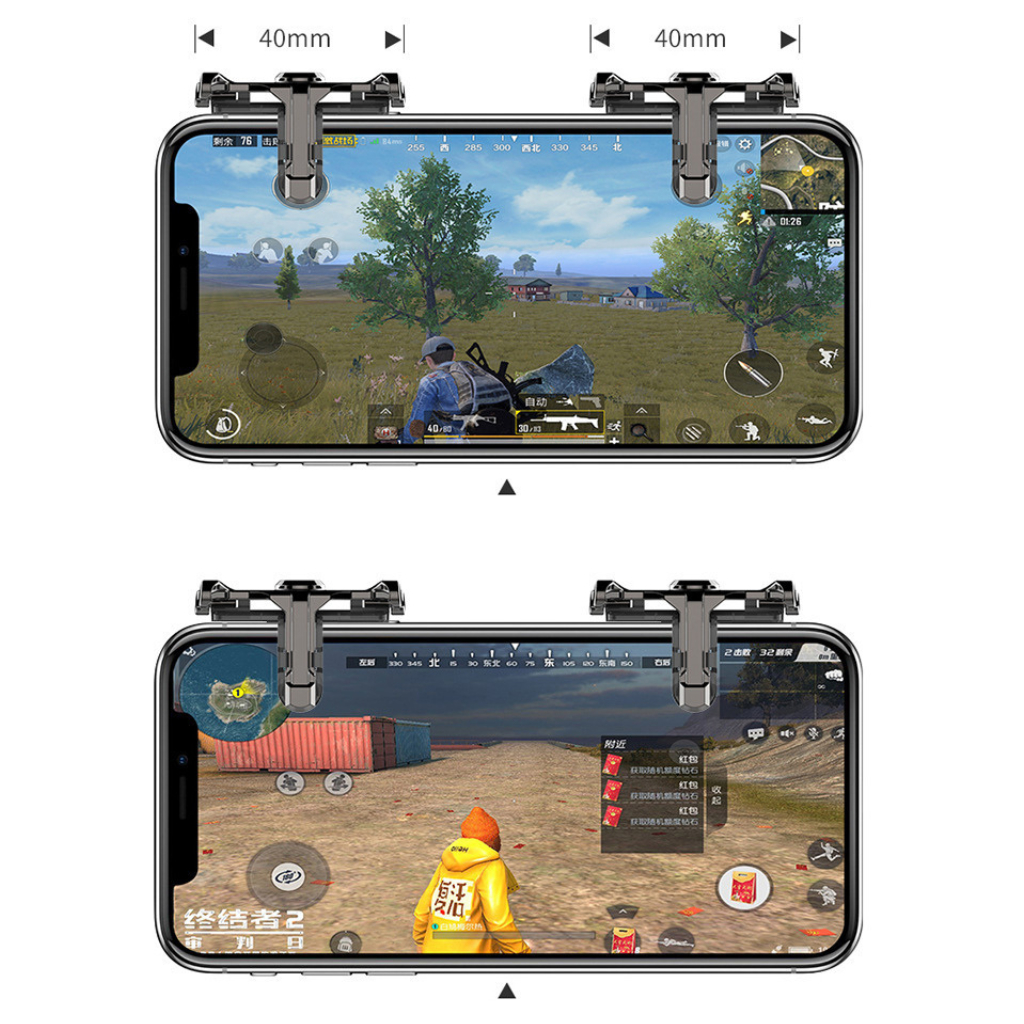 Nút bấm chơi game PUBG nút hỗ trợ bắn 4 ngón thao tác nhanh hơn đối thủ SKS