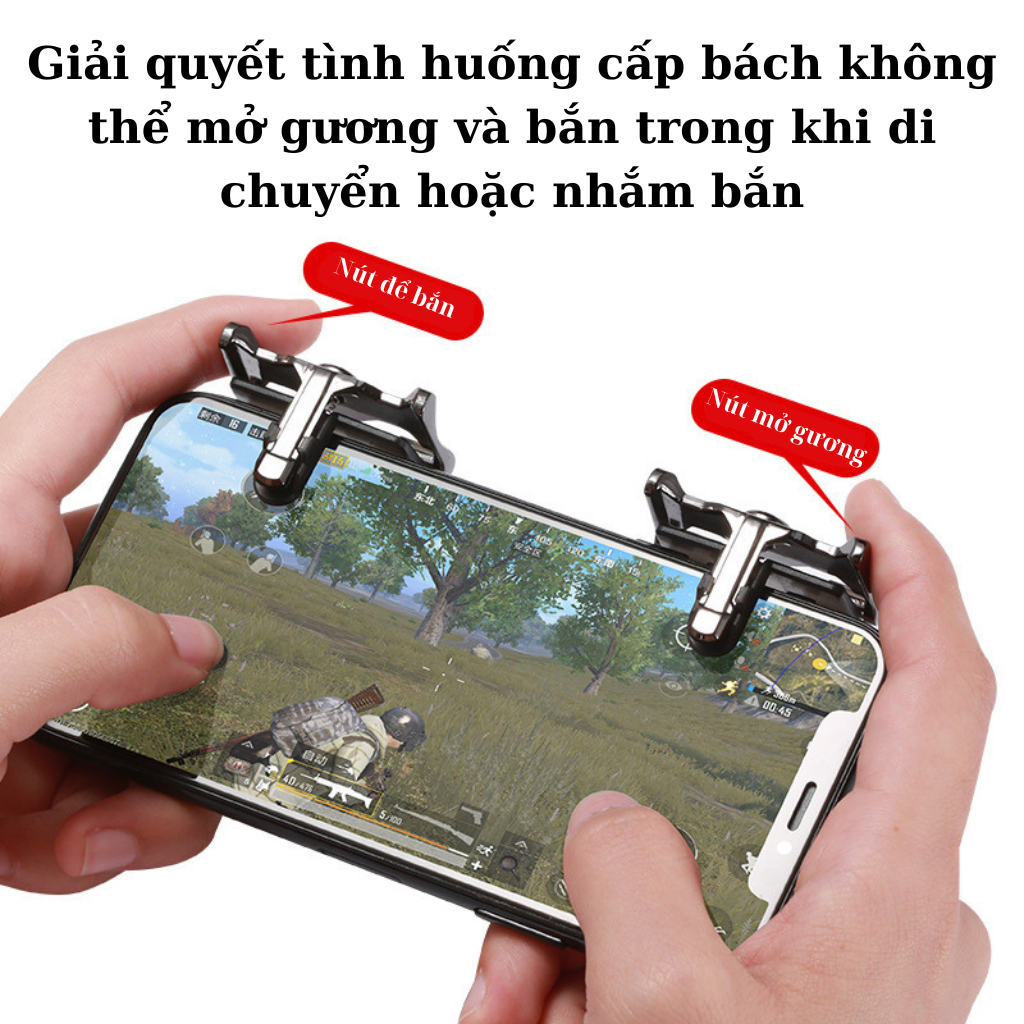 Nút bấm chơi game PUBG nút hỗ trợ bắn 4 ngón thao tác nhanh hơn đối thủ SKS