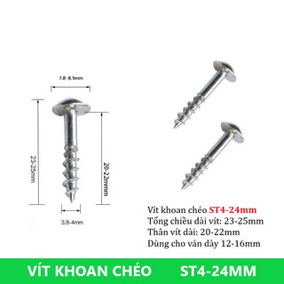 VÍT MŨ KHOAN CHÉO CAO CẤP