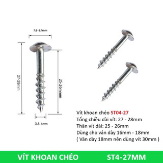 VÍT MŨ KHOAN CHÉO CAO CẤP