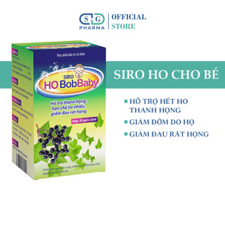 Siro ho bobbaby dân khang hỗ trợ thanh họng giảm đau rát do ho